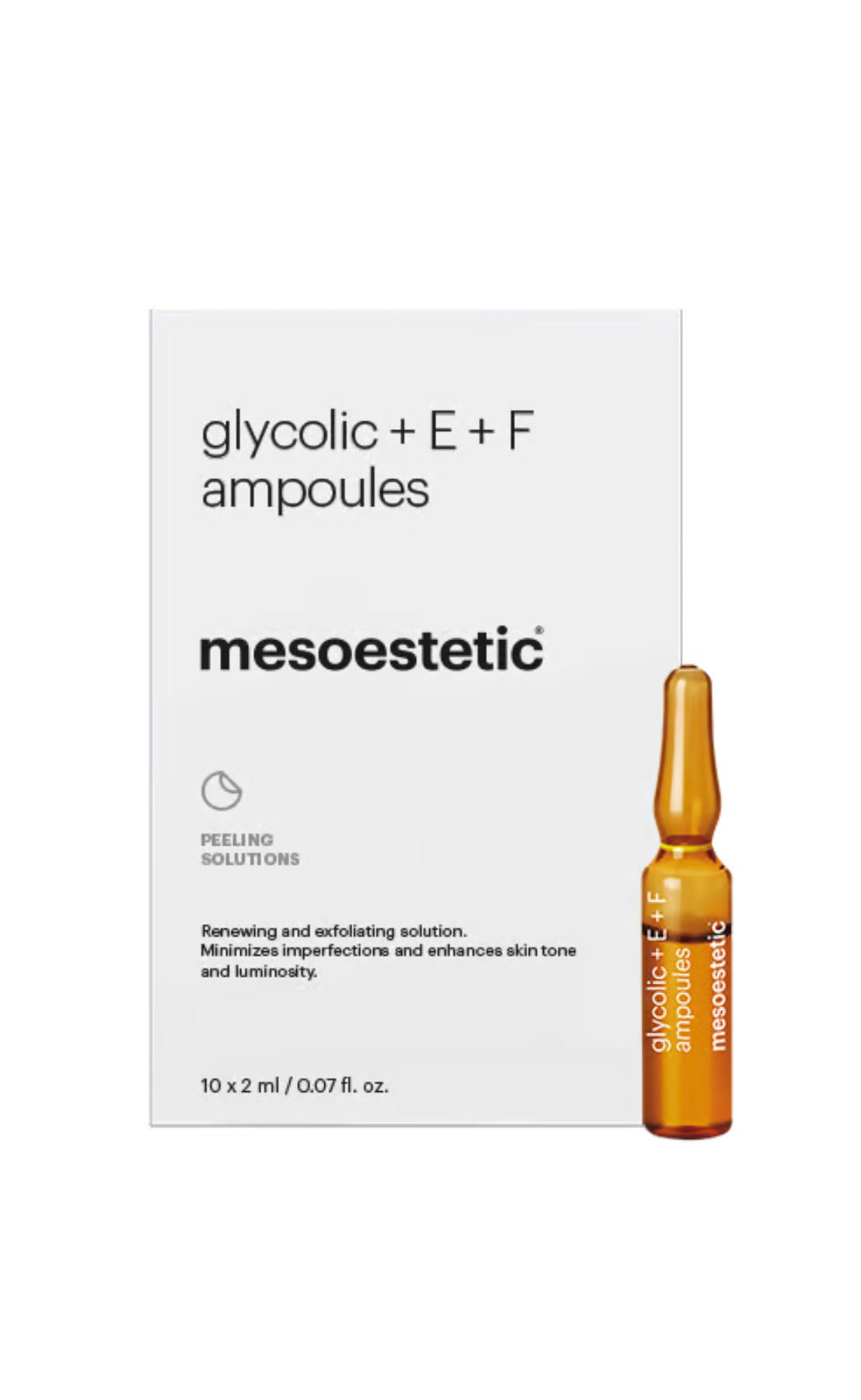 Glycolic + E + F ampoules Mesoestetic